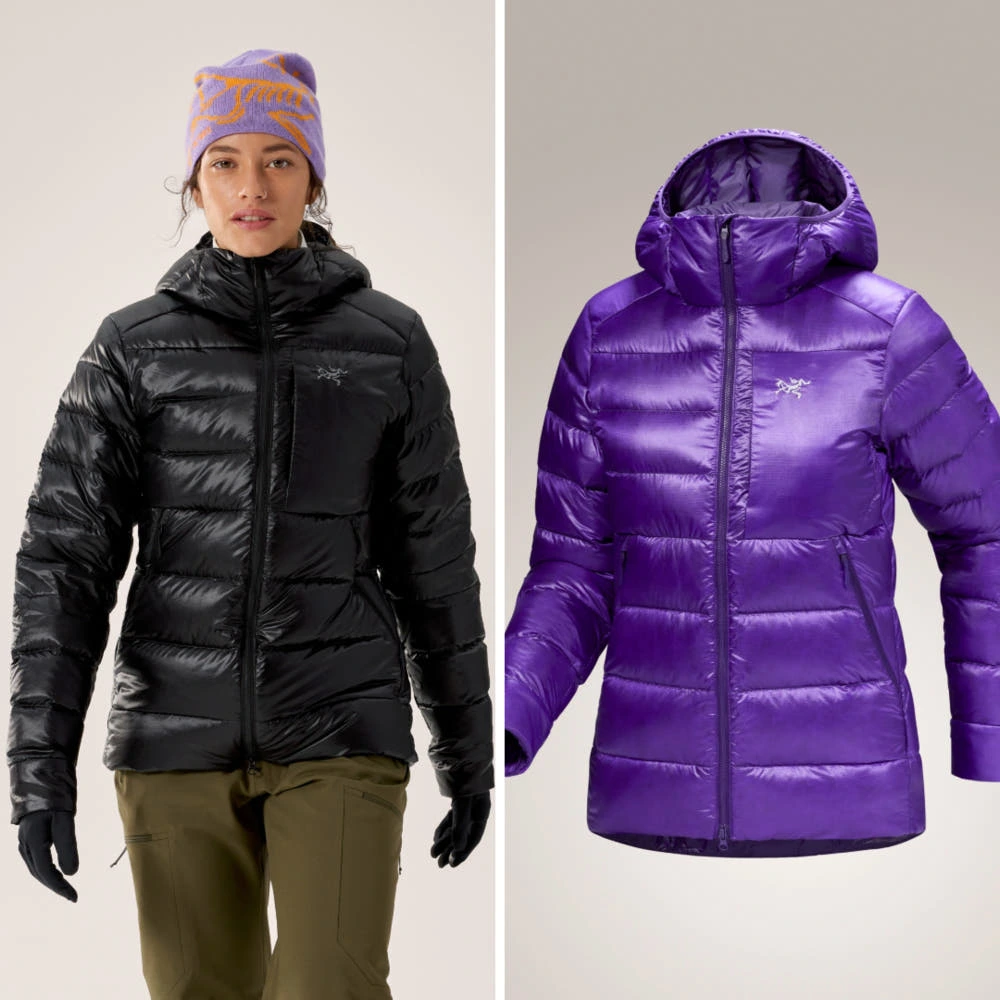아크테릭스 세륨 SV 후디 여성 구스다운 경량 패딩 25FW 여자 등산 후드 트레킹 하이킹 실제 상품 이미지